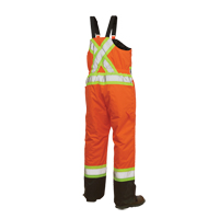 Lined Safety Overalls, Polyester/Polyurethane, Large, High Visibility Orange NRZ Safety Inc.