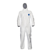 Coveralls, Small, White, Tyvek&reg; 500 NRZ Safety Inc.