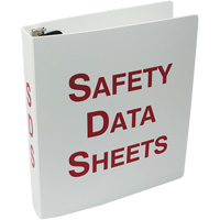 Cartable en plastique pour les fiches signal&eacute;tiques NRZ Safety Inc.