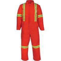 Deluxe Reflective Coveralls, 36, Orange NRZ Safety Inc.