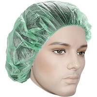 Bonnets bouffants, Polypropyl&egrave;ne, 21", Vert NRZ Safety Inc.