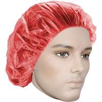 Bonnets bouffants, Polypropyl&egrave;ne, 21", Rouge NRZ Safety Inc.