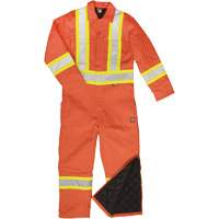 Reflective Duck Coveralls, Small, Orange NRZ Safety Inc.