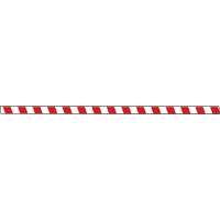 Marqueur robuste pour le sol Tough-Mark, Rectangle, 48" lo x 2" la, Rouge et blanc, Poly&eacute;thyl&egrave;ne NRZ Safety Inc.