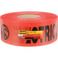 Scotch&reg; Buried Barricade Tape, English, 3" W x 1000' L, 4 mils, Black on Red NRZ Safety Inc.
