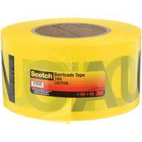 Scotch&reg; Buried Barricade Tape, English, 3" W x 1000' L, 2 mils, Black on Yellow NRZ Safety Inc.