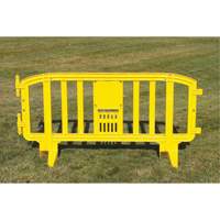 Movit Barricade, Interlocking, 78" L x 39" H, Yellow NRZ Safety Inc.