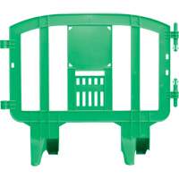 Minit Barricade, Interlocking, 49" L x 39" H, Green NRZ Safety Inc.