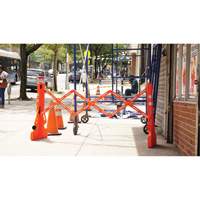Multi-Gate Barricade, 43" H x 90" L, Orange NRZ Safety Inc.