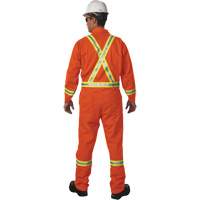 Combinaison non doubl&eacute;e haute visibilit&eacute;, Taille Petit, Orange NRZ Safety Inc.