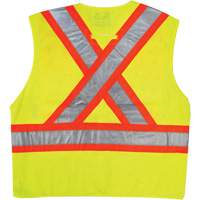 Safety Vest, High Visibility Lime-Yellow, 2X-Large/3X-Large, Polyester NRZ Safety Inc.