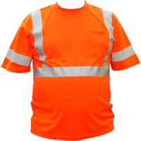 High Visibility Short-Sleeved Shirt, Cotton, 3X-Large, High Visibility Orange NRZ Safety Inc.