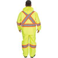 RZ1000 Rain Suit, Polyester, Small, High Visibility Lime-Yellow NRZ Safety Inc.