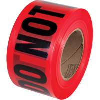 PrimeGuard "Danger Do Not Enter" Barricade Tape, English, 3" W x 1000' L, Black on Red NRZ Safety Inc.