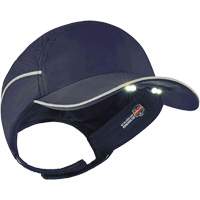 Skullerz&reg; 8965 Lightweight Bump Cap Hat with LED Lighting, Navy Blue NRZ Safety Inc.
