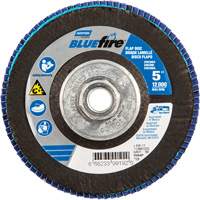 Disque &agrave; lamelles BlueFire, 5" x 5/8"-11, Type 29, Grain 80, Alumine de zirconium NRZ Safety Inc.