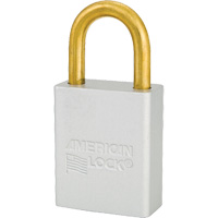 American Lock&reg; Safety Padlock, Clear, Keyed Alike, Aluminum, 1-1/2" Width NRZ Safety Inc.