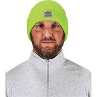 N-Ferno&reg; Rib Knit Beanie Hat, One Size, High-Visibility Lime Green NRZ Safety Inc.