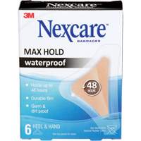 Pansements imperm&eacute;ables &agrave; tenue maximale Nexcare, Main/Talon, 3-1/2", Plastique, St&eacute;rile NRZ Safety Inc.