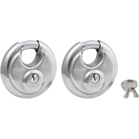 Cadenas &agrave; arceau prot&eacute;g&eacute;, Argent, Cl&eacute;s identiques, Acier inoxydable, Largeur de 2-3/4" NRZ Safety Inc.