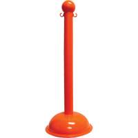 Heavy-Duty Stanchion, 40" High, Orange NRZ Safety Inc.