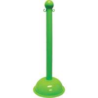 Heavy-Duty Stanchion, 40" High, Green NRZ Safety Inc.