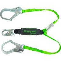 Miller&reg; HP Shock-Absorbing Lanyard, 4', Locking Rebar Hook Center, Locking Snap Hook Leg Ends, Polyester NRZ Safety Inc.