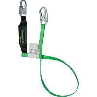 Energy-Absorbing Lanyard, 6', Locking Snap Hook Center, Locking Snap Hook Leg Ends, Polyester NRZ Safety Inc.