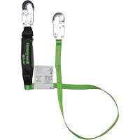 Miller&reg; HP Shock-Absorbing Lanyard, 6', Locking Snap Hook Center, Locking Snap Hook Leg Ends, Polyester NRZ Safety Inc.