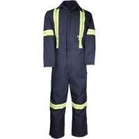Deluxe Work Coveralls, 50, Navy Blue NRZ Safety Inc.