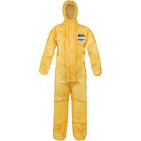 ChemMax&reg; 1 Coveralls, Polyethylene/Polypropylene, 4X-Large, Yellow NRZ Safety Inc.