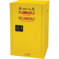 Flammable Storage Cabinet, 12 gal., 1 Door, 23" W x 35" H x 18" D NRZ Safety Inc.