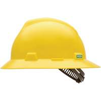 V-Gard&reg; Slotted Full-Brim Hardhat, Pinlock Suspension, Non-Vented NRZ Safety Inc.