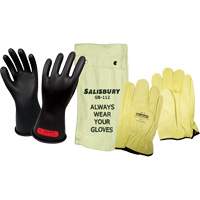 Ensemble de gants isol&eacute;s contre l'&eacute;lectricit&eacute; Salisbury, ASTM classe 0, Taille 9, 11" lo NRZ Safety Inc.