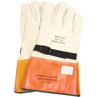 Leather Protector Gloves with Strap, Size 8, 12" L NRZ Safety Inc.