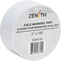 Aisle Marking Tape, 2" x 108', PVC, White NRZ Safety Inc.