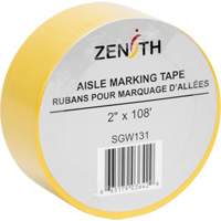 Aisle Marking Tape, 2" x 108', PVC, Yellow NRZ Safety Inc.