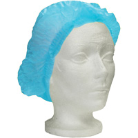 Ronco Care Pleated Bouffant Cap, Polypropylene, 24", Blue NRZ Safety Inc.