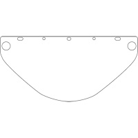 Dynamic Universal Fit Safety Visor, Polycarbonate, Clear Tint NRZ Safety Inc.