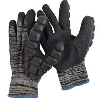 Gants antichocs enduits pour le martelage, 8/Moyen, Paume en Synth&eacute;tique, Poignet &eacute;lastique NRZ Safety Inc.