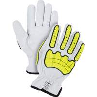 Impact & Cut Resistant Gloves, X-Large, Goatskin Palm, Driver Cuff NRZ Safety Inc.