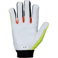 ClutchGear&reg; High-Visibility Mechanic's Gloves, Grain Goatskin Palm, Size Medium NRZ Safety Inc.