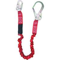 Longe amortisseuse interne ShockSorb, 6', Point d'ancrage &agrave; Crochet d'armature, Crochet mousqueton aux jambes, Polyester NRZ Safety Inc.