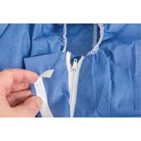 Hooded Coveralls, Medium, Blue, SMS NRZ Safety Inc.