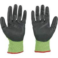 Gants &agrave; haute visibilit&eacute; enduits par trempage, Taille Petit, Calibre 15, Rev&ecirc;tement Polyur&eacute;thane, Enveloppe en Poly&eacute;thyl&egrave;ne, ASTM ANSI niveau A5 NRZ Safety Inc.
