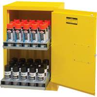 Flammable Aerosol Storage Cabinet, 12 gal., 1 Door, 23" W x 35" H x 18" D NRZ Safety Inc.