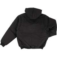 Blouson d'aviateur en toile lourde avec capuchon, Hommes, Petit, Noir NRZ Safety Inc.