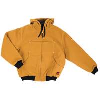 Blouson d'aviateur en toile lourde avec capuchon, Hommes, Petit, Brun NRZ Safety Inc.