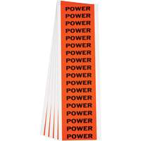 &eacute;tiquette de tension pour conduit  Power , 1/2" x 2-1/4", &eacute;toffe/Vinyle, Anglais NRZ Safety Inc.