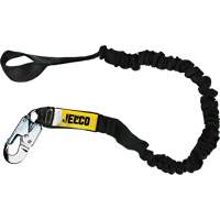 Arc Flash Shock Absorbing Lanyard, 6', Locking Snap Hook Center, Choke-Off Loop Leg Ends, Nylon NRZ Safety Inc.